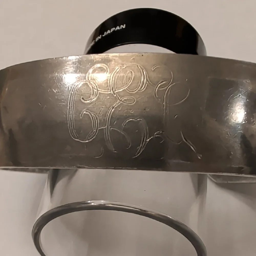 Vintage pewter bracelets